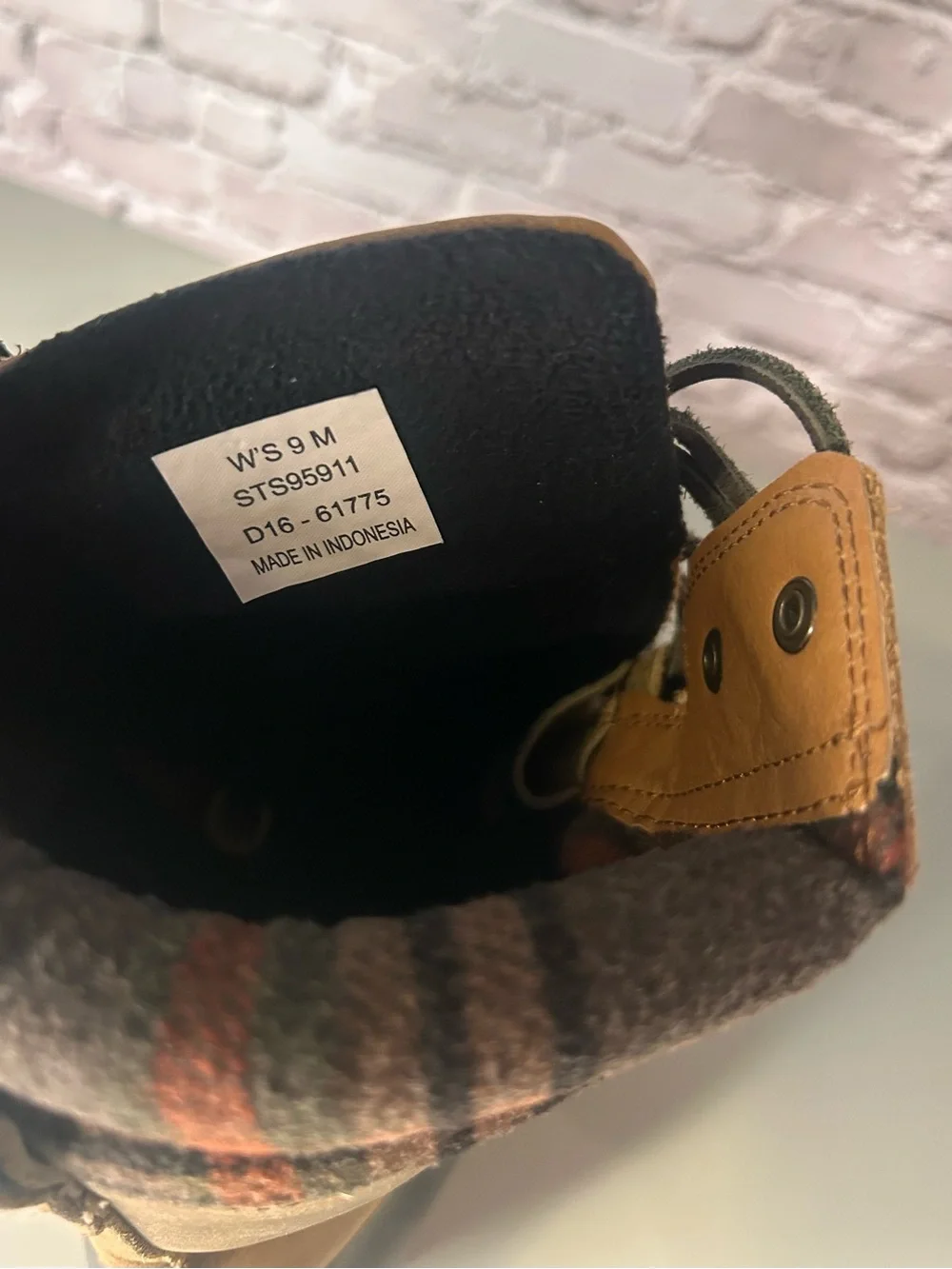 Sperry Saltwater Boots Misty Ducks Brown Leather & Plaid Lined